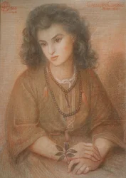 Calliope Coronio, efter Dante Gabriel Rossetti, 1869 (pastel på papir)